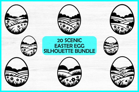20 Scenic Easter Egg Graphics for Spring Creations