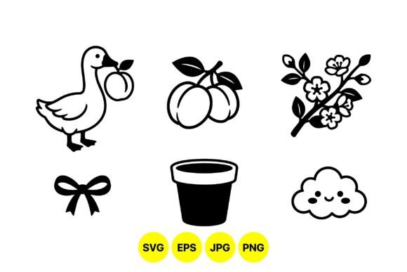 Cute Farm Garden Clipart Pack Graphics