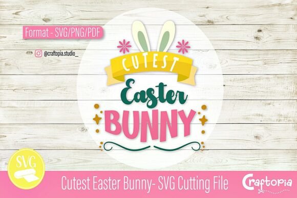 Cutest Easter Bunny Graphics for Crafters