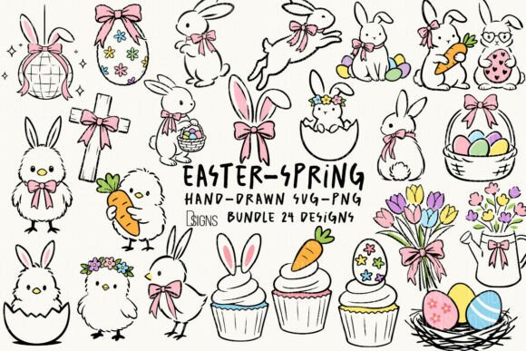 Easter Graphics Bundle for Spring Branding