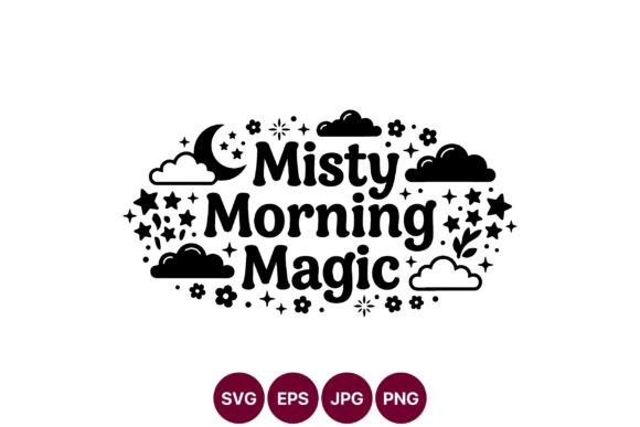 Misty Morning Magic Graphics for Whimsical Branding