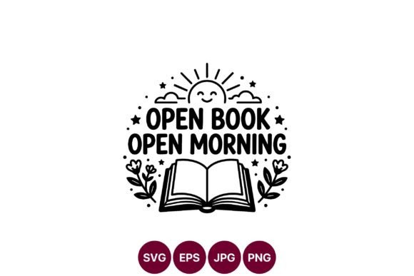 Open Book Open Morning Graphics for Modern Editorial Design