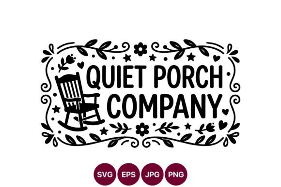 Quiet Porch Company Rocking Chair Vector Graphics