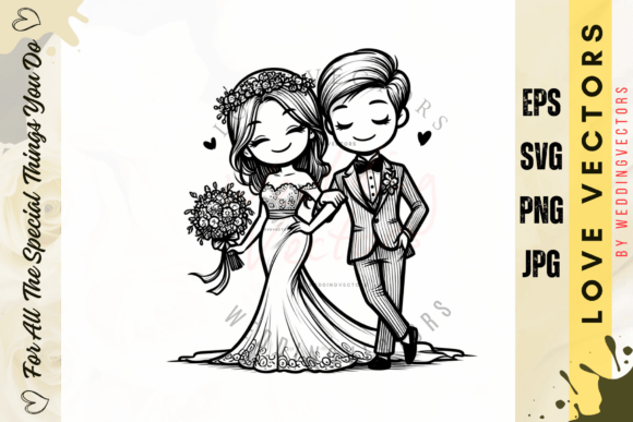 Weddingvectors Graphics for Editorial and Web Design